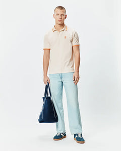POLO M/C PSYCHO BUNNY PARA HOMBRE COLOR BEIGE MT0100184254