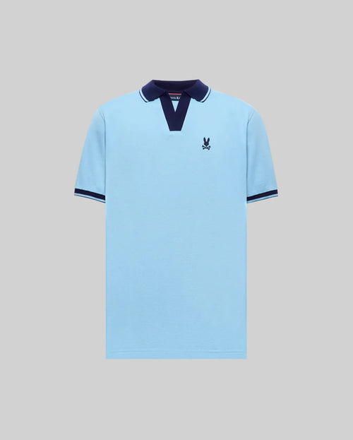POLO M/C PSYCHO BUNNY PARA HOMBRE COLOR AZUL MT0100135407