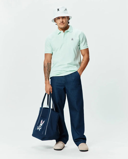 POLO M/C PSYCHO BUNNY PARA HOMBRE COLOR VERDE B6K001F200320