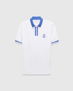 POLO M/C PSYCHO BUNNY PARA HOMBRE COLOR BLANCO MT0100192100