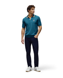 PSYCHO BUNNY POLO CUELLO JOHNNY NOHR PARA CABALLERO HOMBRE AZUL MT0100156406