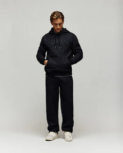 SUDADERA PSYCHO BUNNY PARA HOMBRE COLOR NEGRO MT0500097001