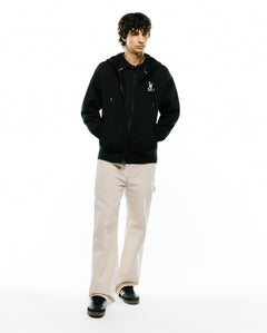 SUDADERA PSYCHO BUNNY PARA CABALLERO COLOR NEGRO