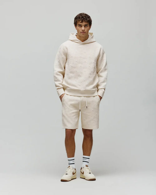 PSYCHO BUNNY SUDADERA CON CAPUCHA JACQUARD DUSTIN PARA CABALLERO HOMBRE BEIGE MT0500143250