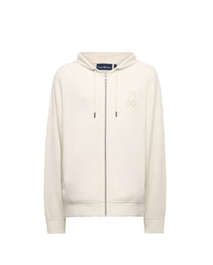 PSYCHO BUNNY SUDADERA CON CAPUCHA Y CREMALLERA BARRY PARA CABALLERO HOMBRE BEIGE MT0500176250