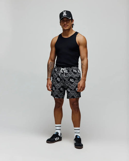 T-SWIM PSYCHO BUNNY PARA HOMBRE COLOR NEGRO MB1000053001
