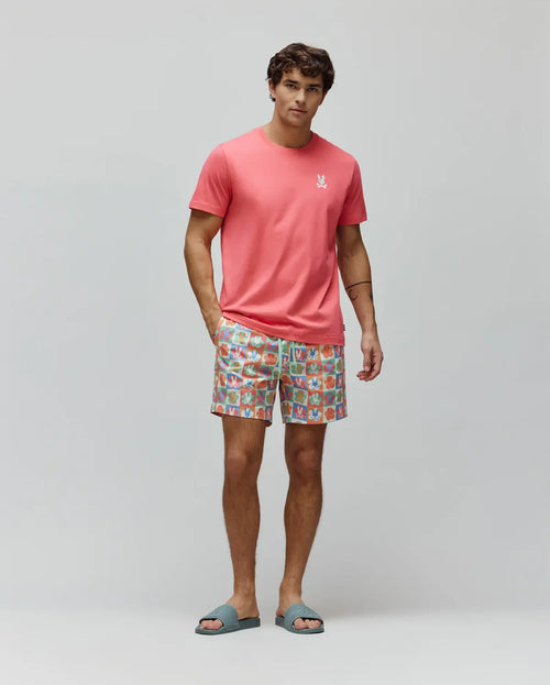 T-SWIM PSYCHO BUNNY PARA HOMBRE COLOR BLANCO MB1000049250