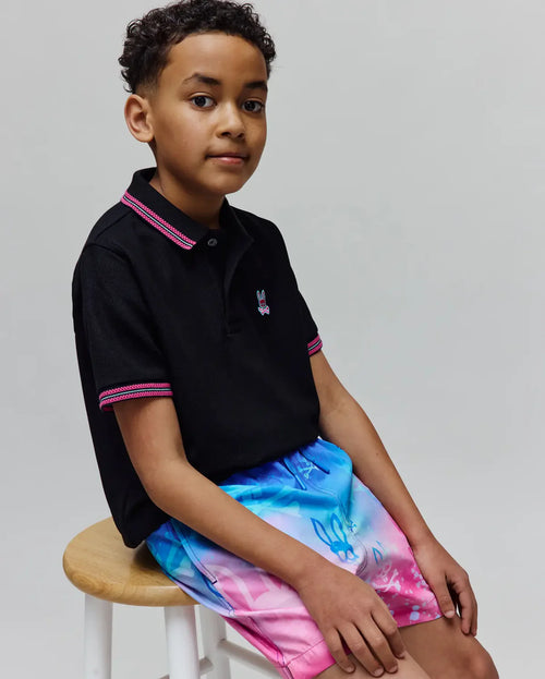 T-SWIM PSYCHO BUNNY PARA NIÑO COLOR ROSADO KB1000032652