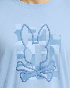 PSYCHO BUNNY CAMISETA HOMBRE CUELLO REDONDO AZUL