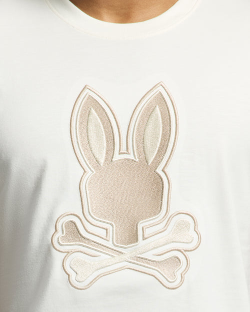 PSYCHO BUNNY CAMISETA HOMBRE CUELLO REDONDO BEIGE