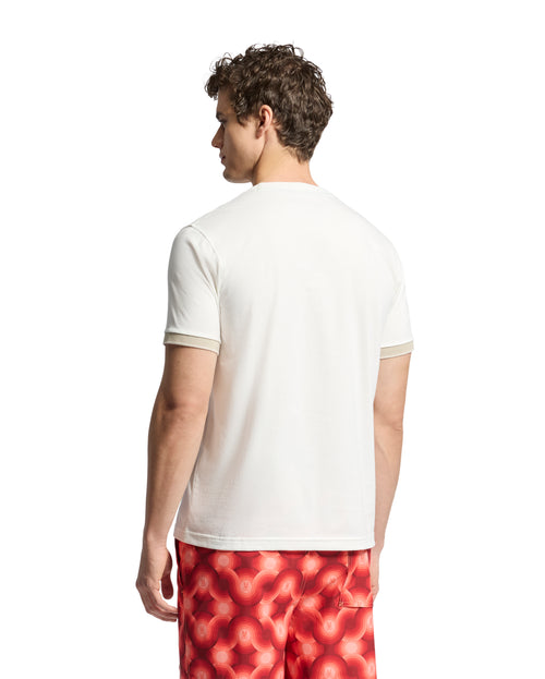 PSYCHO BUNNY CAMISETA HOMBRE CUELLO REDONDO BEIGE