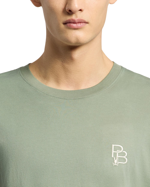 PSYCHO BUNNY CAMISETA HOMBRE CUELLO REDONDO VERDE