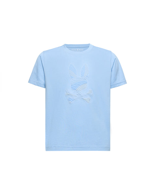 PSYCHO BUNNY CAMISETA NIÑO CUELLO REDONDO AZUL
