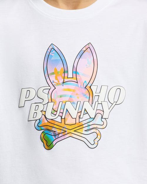 PSYCHO BUNNY CAMISETA NIÑO CUELLO REDONDO BLANCO