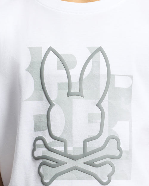 PSYCHO BUNNY CAMISETA NIÑO CUELLO REDONDO BLANCO
