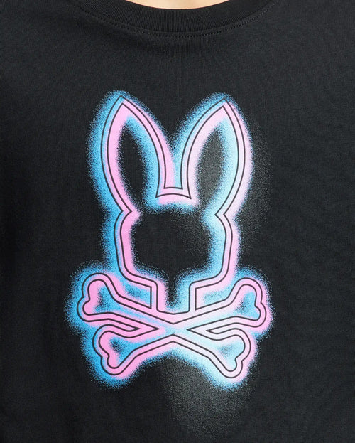 PSYCHO BUNNY CAMISETA NIÑO CUELLO REDONDO NEGRO