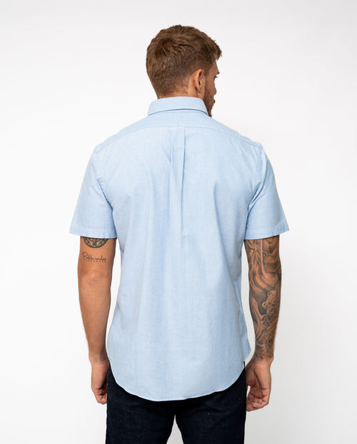 RALPH LAUREN CAMISA MANGA CORTA HOMBRE AZUL