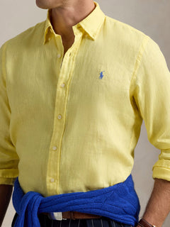 RALPH LAUREN CAMISA MANGA LARGA HOMBRE AMARILLO