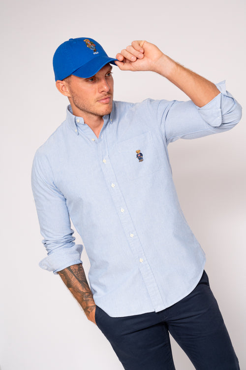 RALPH LAUREN CAMISA MANGA LARGA HOMBRE AZUL
