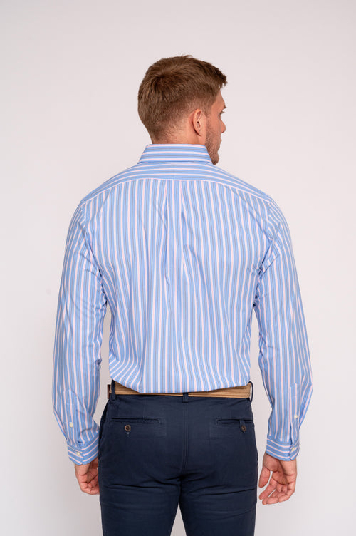 RALPH LAUREN CAMISA MANGA LARGA HOMBRE AZUL