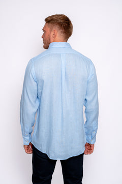 RALPH LAUREN CAMISA MANGA LARGA HOMBRE AZUL