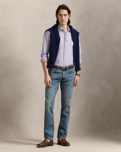 RALPH LAUREN HOMBRE CAMISA M/L MORADO