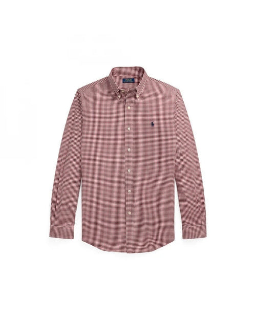 ralph lauren camisa manga larga hombre rojo