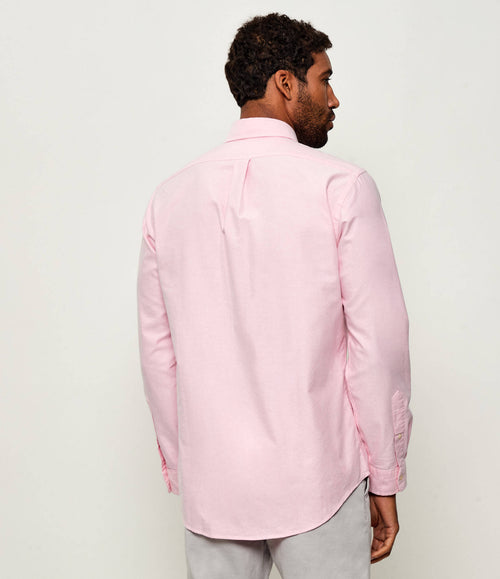 ralph lauren camisa manga larga hombre rosado