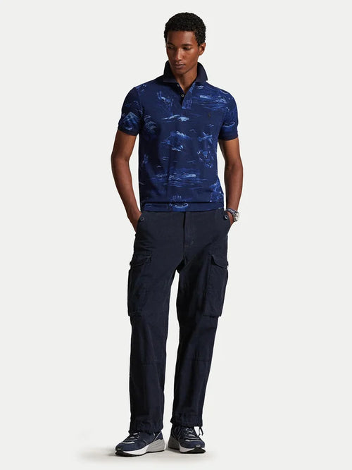 RALPH LAUREN HOMBRE CAMISA POLO M/C AZUL