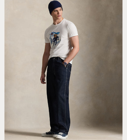 T-SHIRT RALPH LAUREN HOMBRE WHITE/ACTIVE BEAR 710P07343001