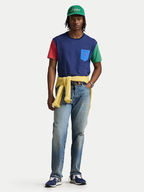 ralph lauren camisetas cuello redondo hombre azul