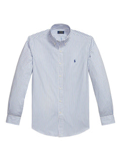 CAMISA M/L RALPH LAUREN HOMBRE 7064A WHITE BLUE 710P07019001