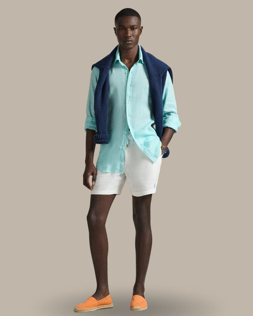 Camisa Cubdppcs-Long Sleeve-Sport Shirt Ralph Lauren Para Hombre De Color Azul
