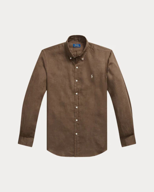Camisa Cubdppcs-Long Sleeve-Sport Shirt Ralph Lauren Para Hombre De Color Marron