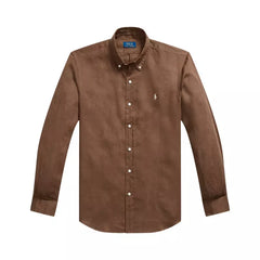 Camisa Cubdppcs-Long Sleeve-Sport Shirt Ralph Lauren Para Hombre De Color Marron