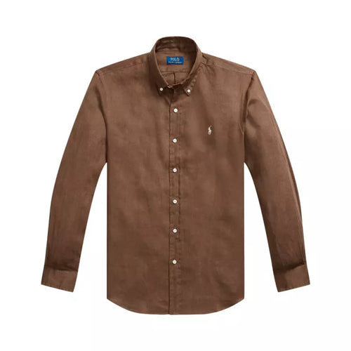 Camisa Cubdppcs-Long Sleeve-Sport Shirt Ralph Lauren Para Hombre De Color Marron