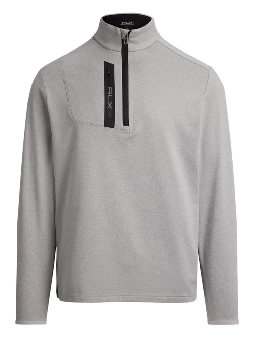 Sueter Knit-Half Zip-Pullover Ralph Lauren Para Hombre De Color Gris