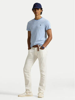 T-SHIRT RALPH LAUREN HOMBRE BRISTOL BLUE/WHITE 710956828007