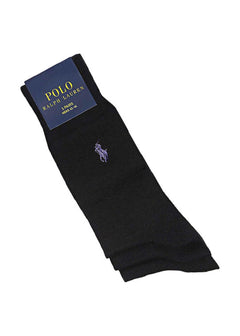 Medias 3pk negras ralph lauren para hombre