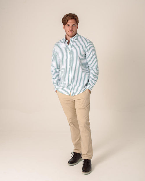 CARVEN CAMISA M/L HOMBRE VERDE CVK04216BGRGE