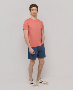 Camiseta Garment Dyed EL GANSO HOMBRE NARANJA