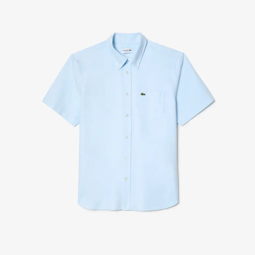 LACOSTE CH1917F6Z CAMISA OXFOR MANGA CORTA AZUL