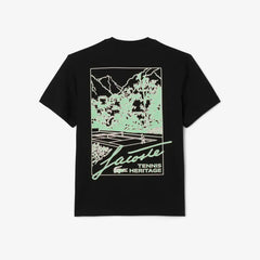 LACOSTE TH5505031 CAMISETA DE ALGODON ESTAMPADA BLACK