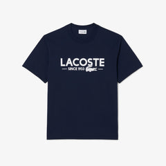 LACOSTE TH6541166 CAMISETA ESTAMPADA NAVY BLUE