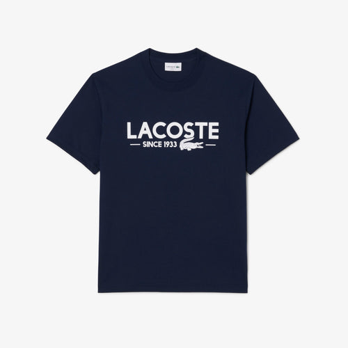 LACOSTE TH6541166 CAMISETA ESTAMPADA NAVY BLUE