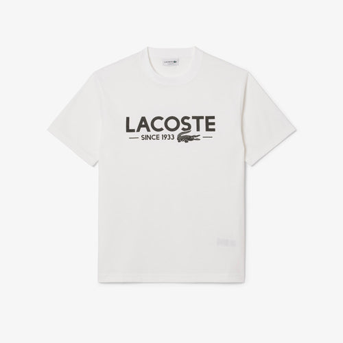 LACOSTE TH654123001 CAMISETA DE ALGODON ESTAMPADA WHITE