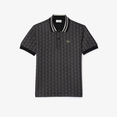 LACOSTE DH14174PC POLO CON MONOGRAMA EN JACQUAR CLASICO BLACK