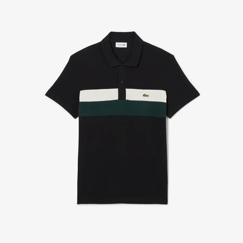 LACOSTE PH59186XH POLO MINIPIQUE COLOR BLOCK FIT BLACK