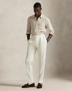 CAMISA M/L RALPH LAUREN HOMBRE 52F COSTAL BEIGE/WHITE 710P07024003