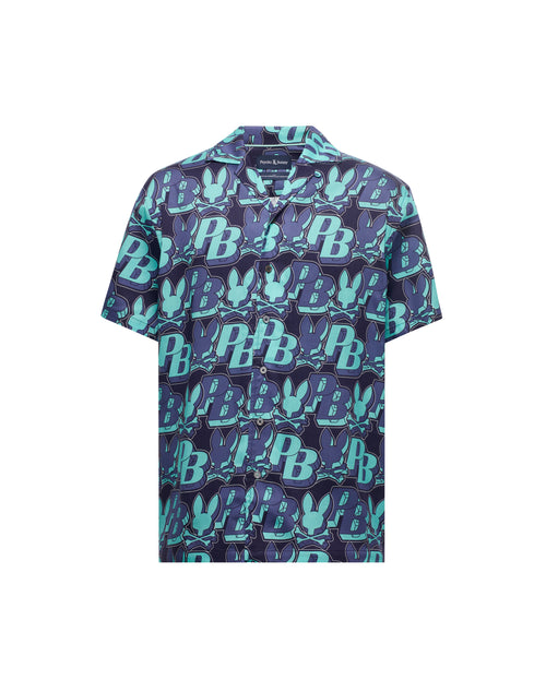 PSYCHO BUNNY CAMISAS HOMBRE AZUL